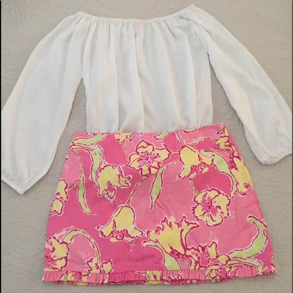 Lilly Pulitzer Dresses & Skirts - Lilly Pulitzer Callie Mini Skirt Hotty Pink